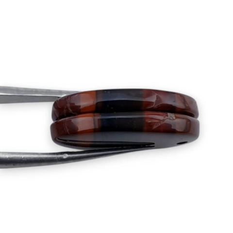 Jaspis czerwony para kaboszonów z dziurką 23x14 mm nr P837 Jaspis czerwony para kaboszonów z dziurką 23x14 mm nr P837