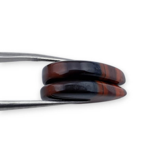 Jaspis czerwony para kaboszonów z dziurką 23x15 mm nr P852 Jaspis czerwony para kaboszonów z dziurką 23x15 mm nr P852