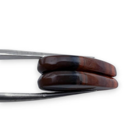 Jaspis czerwony para kaboszonów z dziurką 24x13 mm nr P823 Jaspis czerwony para kaboszonów z dziurką 24x13 mm nr P823