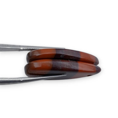 Jaspis czerwony para kaboszonów z dziurką 24x13 mm nr P858 Jaspis czerwony para kaboszonów z dziurką 24x13 mm nr P858