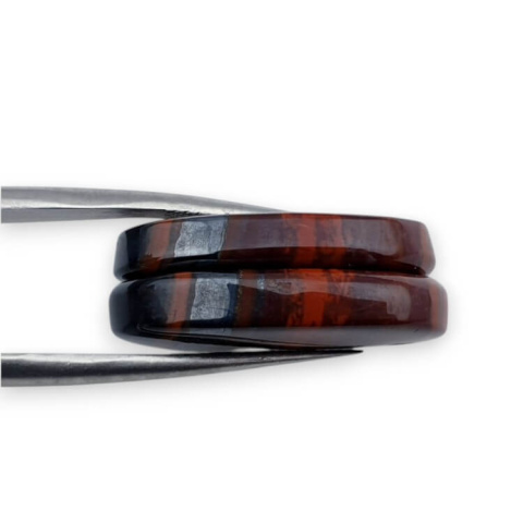 Jaspis czerwony para kaboszonów z dziurką 24x15 mm nr P851 Jaspis czerwony para kaboszonów z dziurką 24x15 mm nr P851