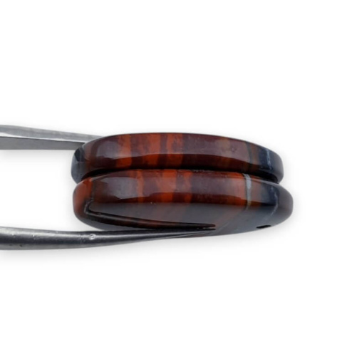 Jaspis czerwony para kaboszonów z dziurką 24x16 mm nr P840 Jaspis czerwony para kaboszonów z dziurką 24x16 mm nr P840