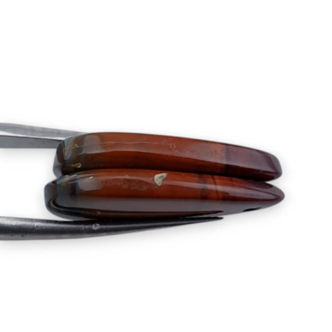 Jaspis czerwony para kaboszonów z dziurką 25x14 mm nr P830 Jaspis czerwony para kaboszonów z dziurką 25x14 mm nr P830