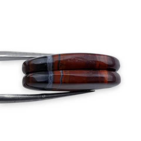 Jaspis czerwony para kaboszonów z dziurką 25x14 mm nr P841 Jaspis czerwony para kaboszonów z dziurką 25x14 mm nr P841