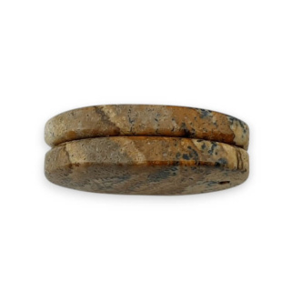 Jaspis krajobrazowy para kaboszonów z dziurką 23x13 mm nr P771