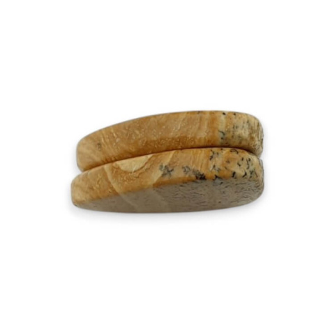 Jaspis krajobrazowy para kaboszonów z dziurką 23x19 mm nr P746 Jaspis krajobrazowy para kaboszonów z dziurką 23x19 mm nr P746