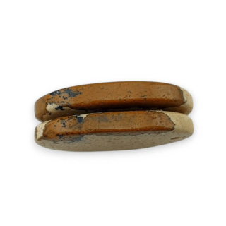 Jaspis krajobrazowy para kaboszonów z dziurką 24x13 mm nr P761