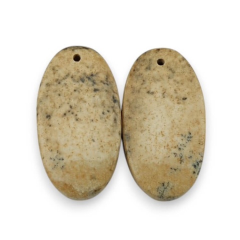 Jaspis krajobrazowy para kaboszonów z dziurką 26x14 mm nr P776 Jaspis krajobrazowy para kaboszonów z dziurką 26x14 mm nr P776