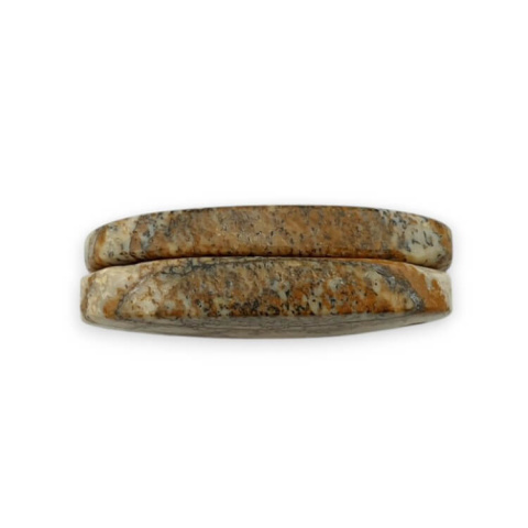 Jaspis krajobrazowy para kaboszonów z dziurką 27x13 mm nr P759 Jaspis krajobrazowy para kaboszonów z dziurką 27x13 mm nr P759