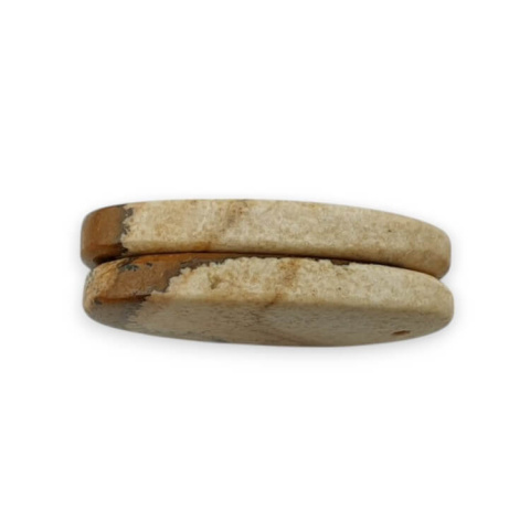 Jaspis krajobrazowy para kaboszonów z dziurką 27x13 mm nr P769 Jaspis krajobrazowy para kaboszonów z dziurką 27x13 mm nr P769