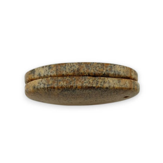 Jaspis krajobrazowy para kaboszonów z dziurką 27x15 mm nr P762