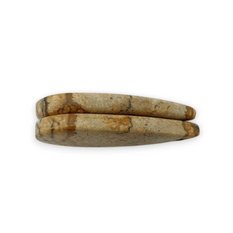 Jaspis krajobrazowy para kaboszonów z dziurką 28x13 mm nr P754 Jaspis krajobrazowy para kaboszonów z dziurką 28x13 mm nr P754