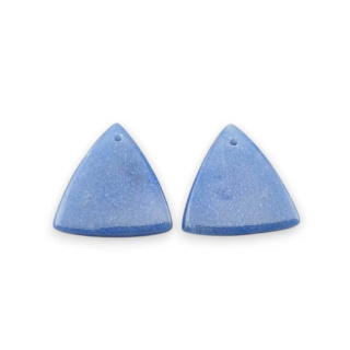 Kwarc niebieski para kaboszonów z dziurką 19x18 mm nr P665