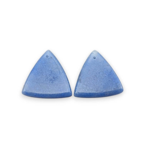 Kwarc niebieski para kaboszonów z dziurką 19x18 mm nr P665 Kwarc niebieski para kaboszonów z dziurką 19x18 mm nr P665