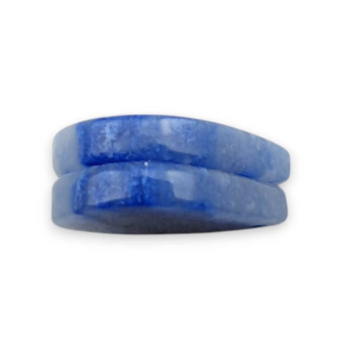 Kwarc niebieski para kaboszonów z dziurką 21x15 mm nr P679 Kwarc niebieski para kaboszonów z dziurką 21x15 mm nr P679