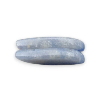 Kwarc niebieski para kaboszonów z dziurką 22x11 mm nr P670