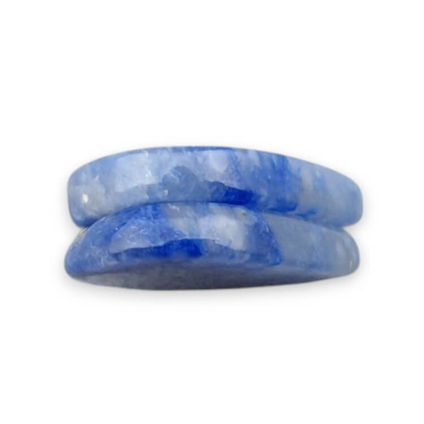 Kwarc niebieski para kaboszonów z dziurką 22x16 mm nr P678 Kwarc niebieski para kaboszonów z dziurką 22x16 mm nr P678