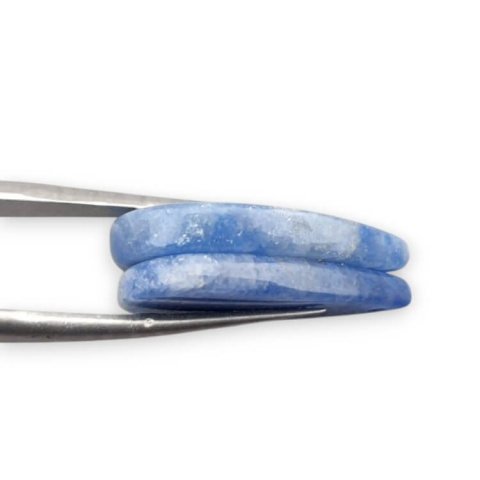 Kwarc niebieski para kaboszonów z dziurką 23x13 mm nr P698 Kwarc niebieski para kaboszonów z dziurką 23x13 mm nr P698