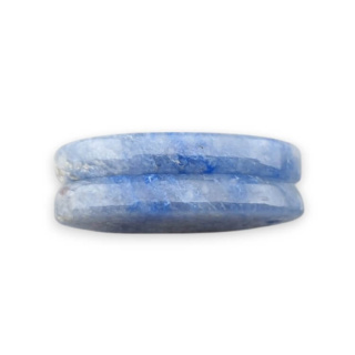Kwarc niebieski para kaboszonów z dziurką 24x12 mm nr P693