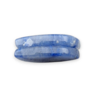Kwarc niebieski para kaboszonów z dziurką 24x13 mm nr P688