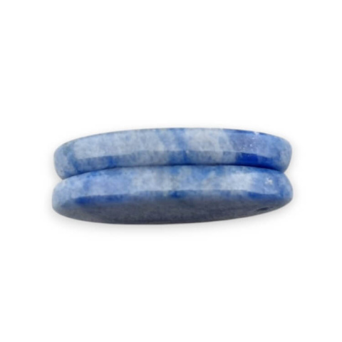 Kwarc niebieski para kaboszonów z dziurką 25x14 mm nr P681 Kwarc niebieski para kaboszonów z dziurką 25x14 mm nr P681