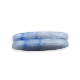 Kwarc niebieski para kaboszonów z dziurką 26x12 mm nr P673