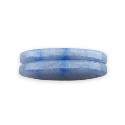 Kwarc niebieski para kaboszonów z dziurką 27x13 mm nr P680