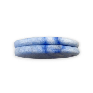 Kwarc niebieski para kaboszonów z dziurką 27x16 mm nr P668