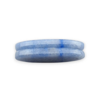 Kwarc niebieski para kaboszonów z dziurką 28x13 mm nr P667