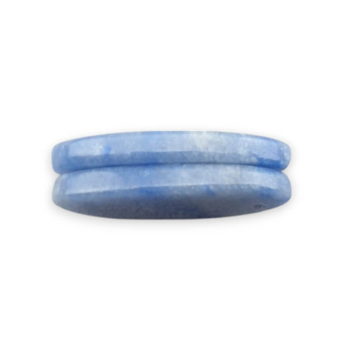 Kwarc niebieski para kaboszonów z dziurką 29x13 mm nr P674 Kwarc niebieski para kaboszonów z dziurką 29x13 mm nr P674