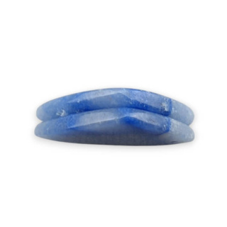 Kwarc niebieski para kaboszonów z dziurką 30x16 mm nr P690