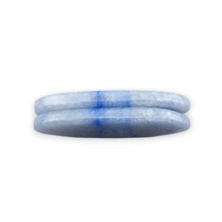 Kwarc niebieski para kaboszonów z dziurką 31x12 mm nr P700