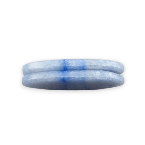 Kwarc niebieski para kaboszonów z dziurką 31x12 mm nr P700 Kwarc niebieski para kaboszonów z dziurką 31x12 mm nr P700