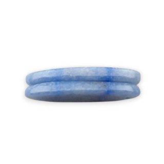 Kwarc niebieski para kaboszonów z dziurką 31x13 mm nr P684