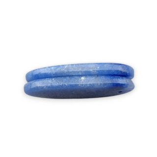 Kwarc niebieski para kaboszonów z dziurką 32x14 mm nr P672