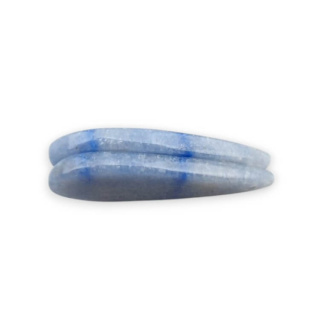 Kwarc niebieski para kaboszonów z dziurką 36x16 mm nr P697