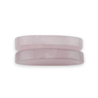 Kwarc różowy para kaboszonów z dziurką 25x13 mm nr P786
