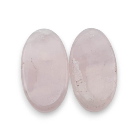 Kwarc różowy para kaboszonów z dziurką 26x15 mm nr P798 Kwarc różowy para kaboszonów z dziurką 26x15 mm nr P798