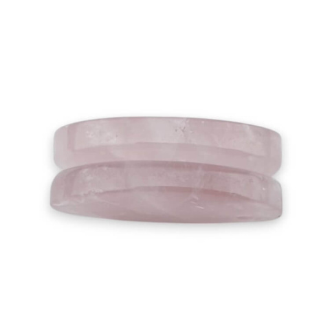 Kwarc różowy para kaboszonów z dziurką 26x16 mm nr P792 Kwarc różowy para kaboszonów z dziurką 26x16 mm nr P792