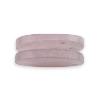 Kwarc różowy para kaboszonów z dziurką 26x16 mm nr P812