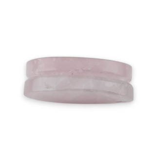 Kwarc różowy para kaboszonów z dziurką 26x16 mm nr P814