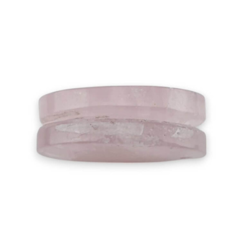 Pink quartz pair of cabochons with hole 27x15 mm no P803 Pink quartz pair of cabochons with hole 27x15 mm no P803