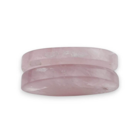 Kwarc różowy para kaboszonów z dziurką 27x18 mm nr P810 Kwarc różowy para kaboszonów z dziurką 27x18 mm nr P810