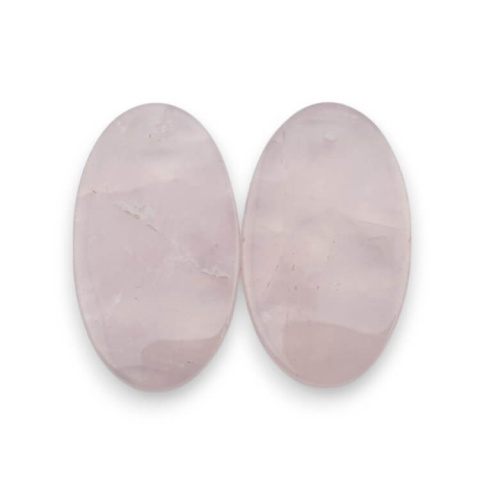 Kwarc różowy para kaboszonów z dziurką 28x16 mm nr P785 Kwarc różowy para kaboszonów z dziurką 28x16 mm nr P785
