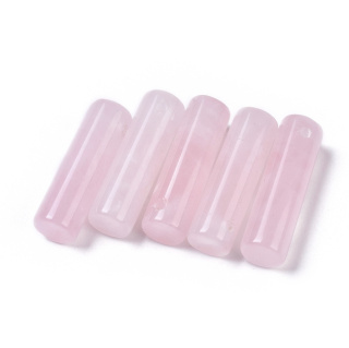 Kwarc różowy walec z dziurką 35x10 mm 1 szt.