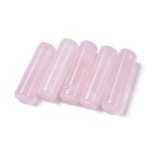 Kwarc różowy walec z dziurką 35x10 mm 1 szt. Kwarc różowy walec z dziurką 35x10 mm 1 szt.