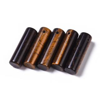 Tygrysie oko walec z dziurką 35x10 mm 1 szt.