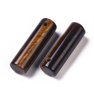 Tygrysie oko walec z dziurką 35x10 mm 1 szt.
