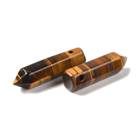 Tygrysie oko sopel fasetowany z dziurką 30-33 mm 1 szt. Tygrysie oko sopel fasetowany z dziurką 30-33 mm 1 szt.