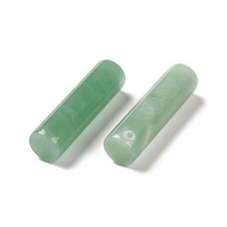 Awenturyn zielony walec z dziurką 35x10 mm 1 szt.